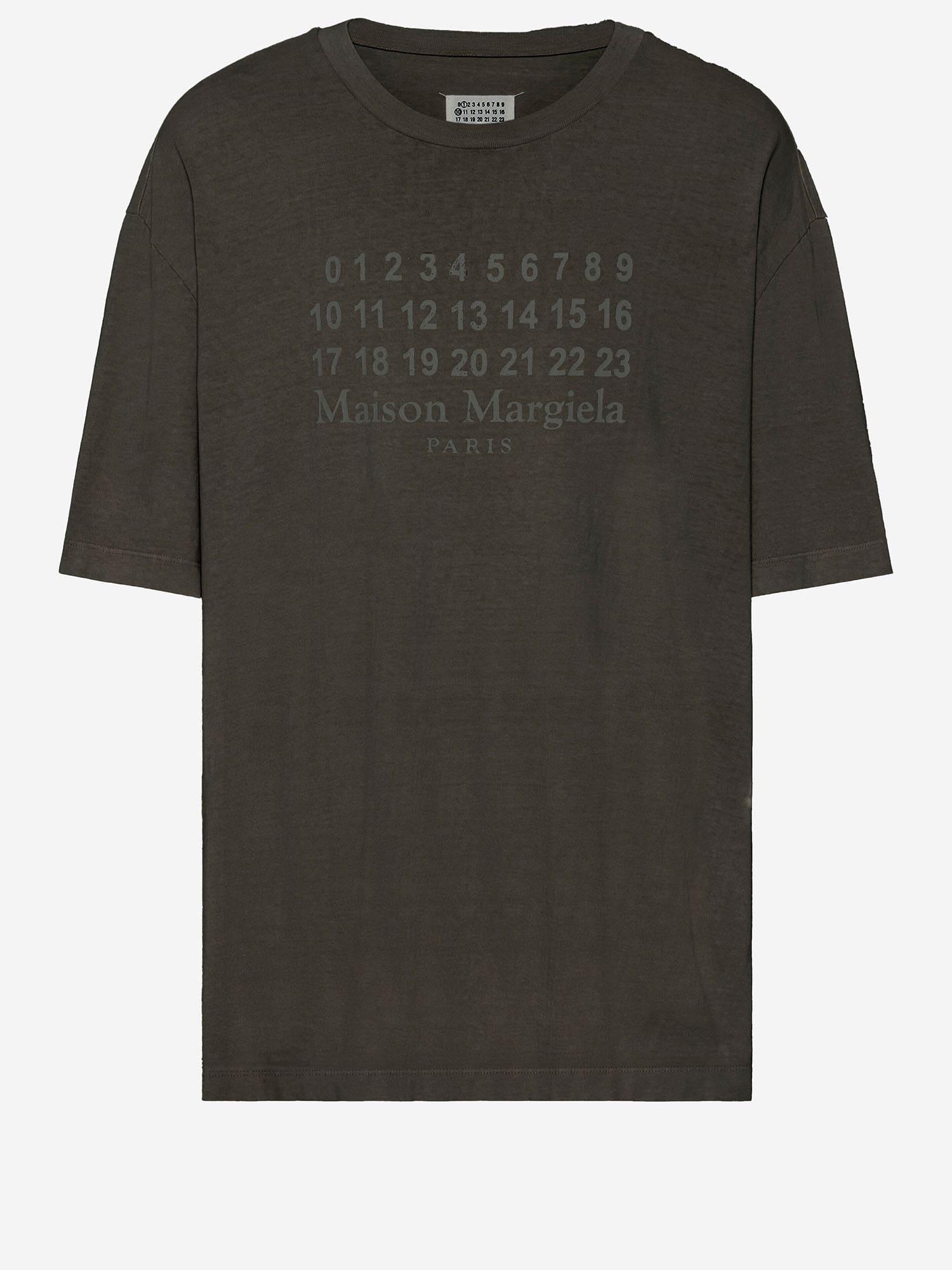 maison margiela cotton t-shirt with print