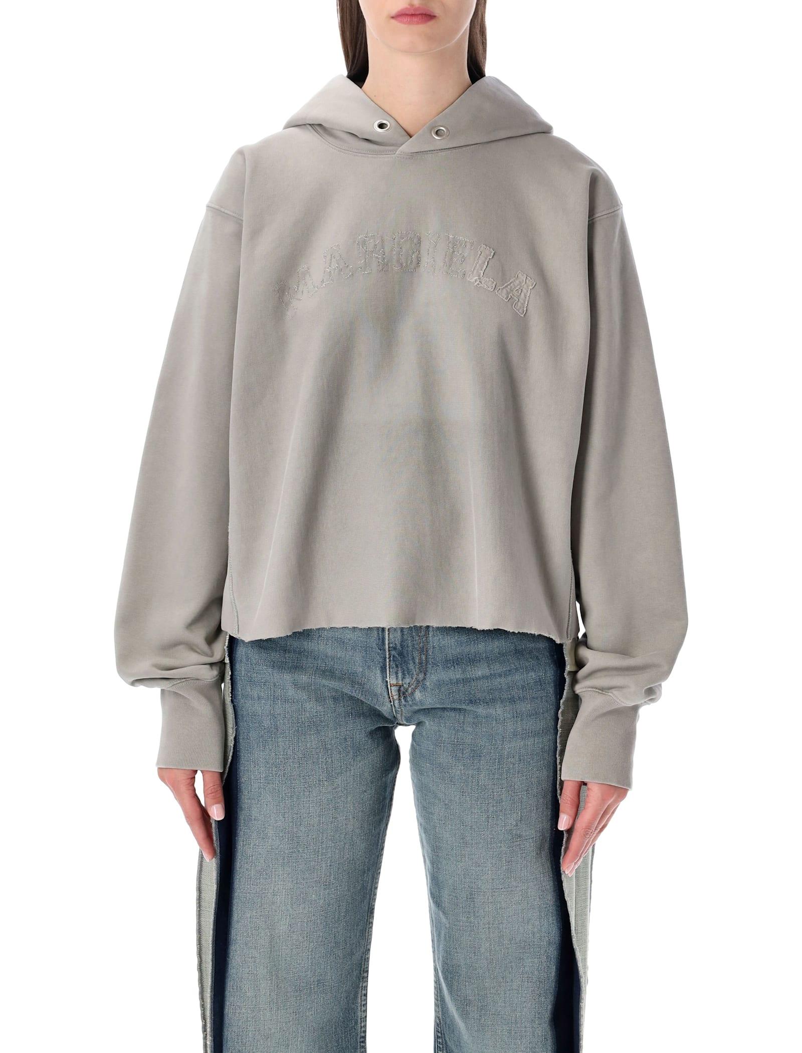 maison margiela décortiqué grey hoodie