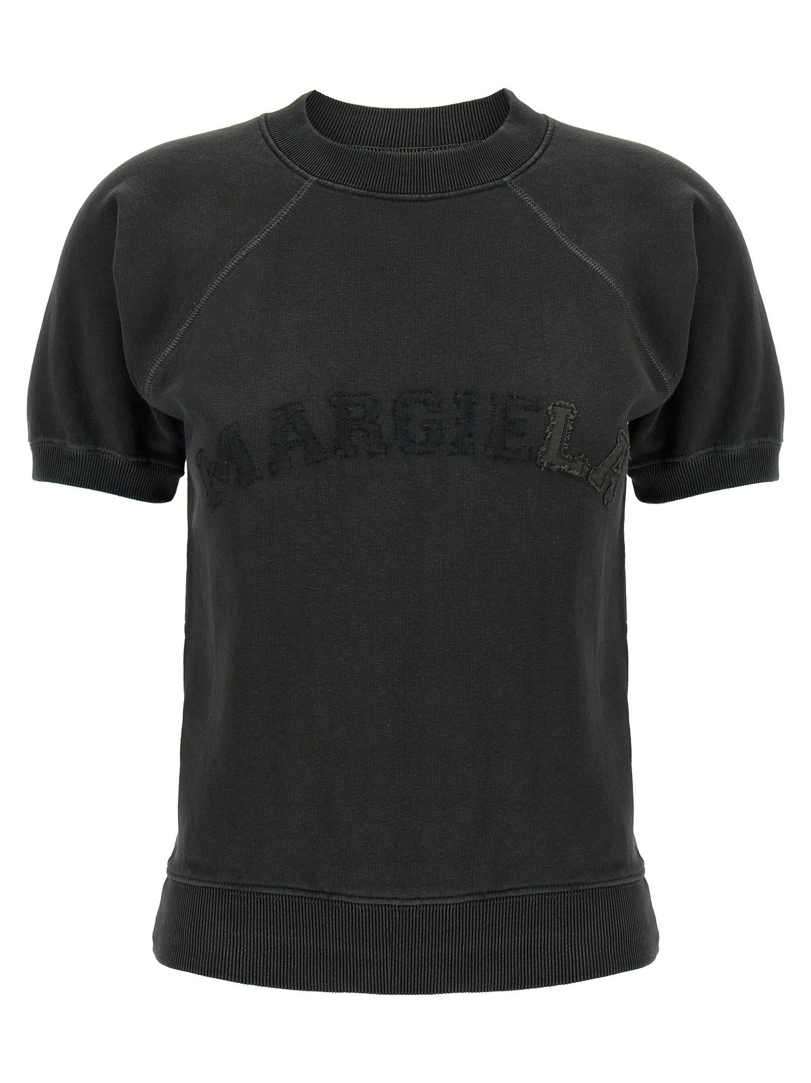 maison margiela décortiqué logo sweatshirt