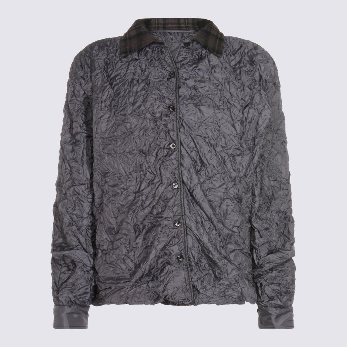 maison margiela dark grey wool casual jacket