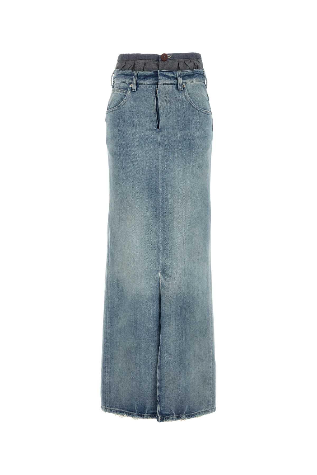 maison margiela denim skirt