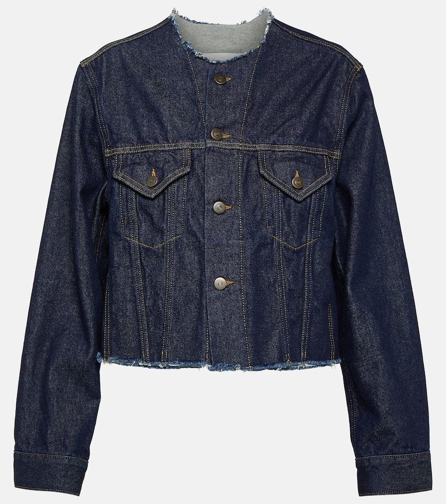 maison margiela distressed denim jacket