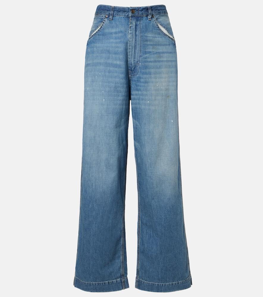 maison margiela distressed wide