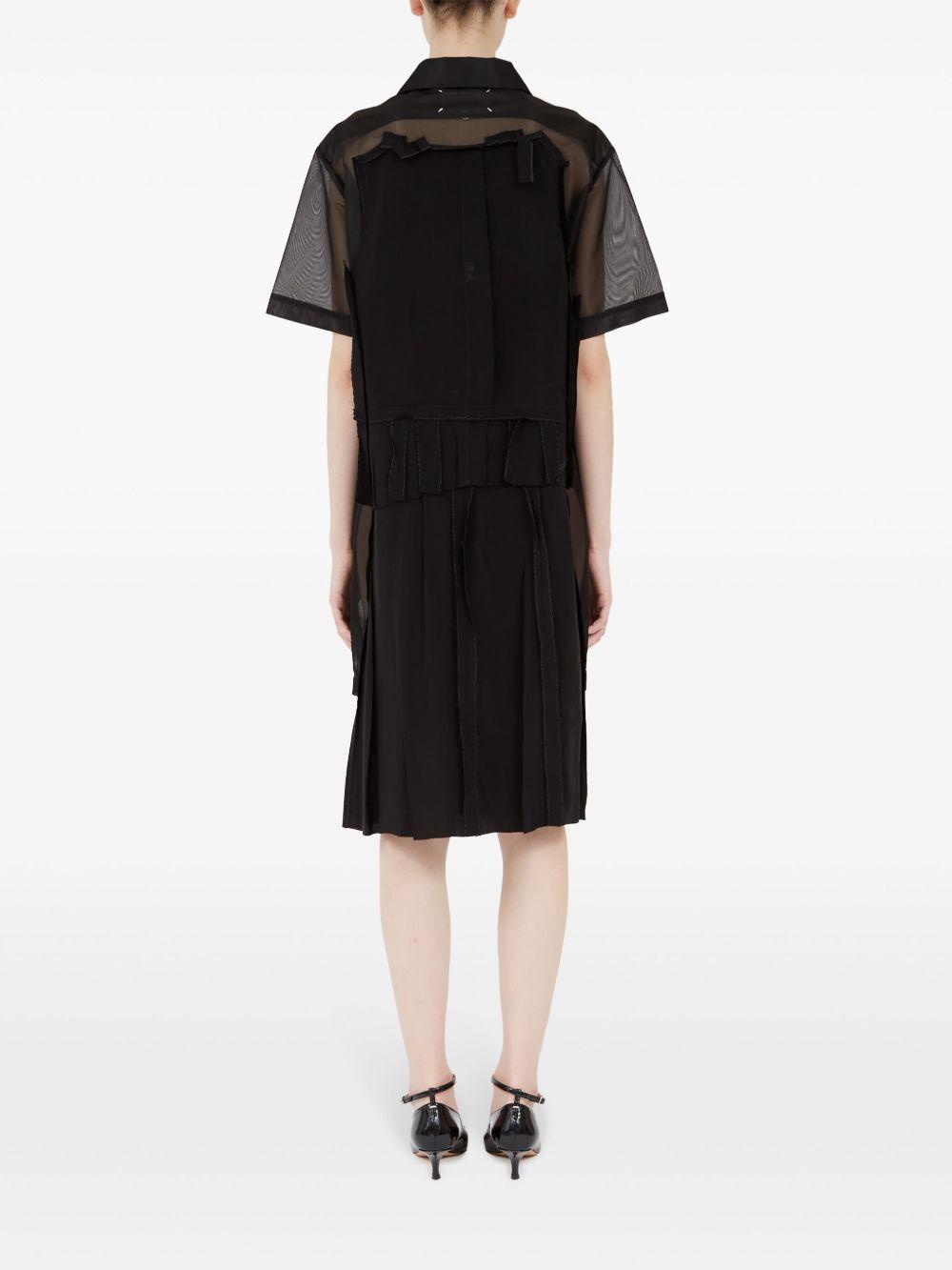 maison margiela dresses black polyester - women