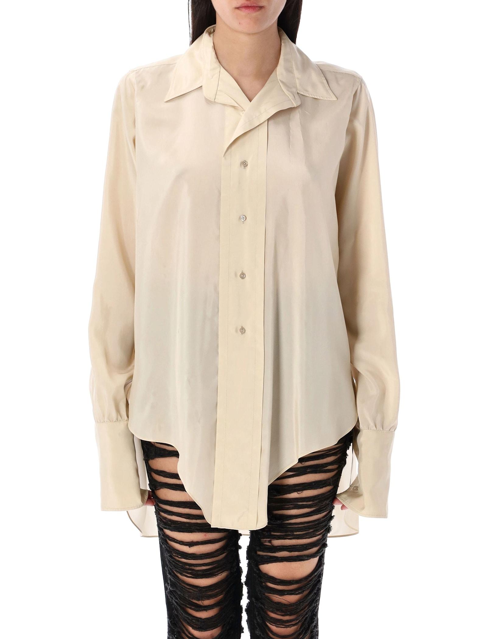 maison margiela dropped hem shirt