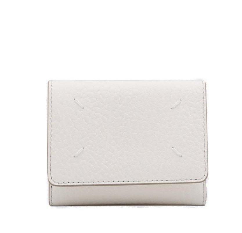 maison margiela four-stitch tri-fold wallet