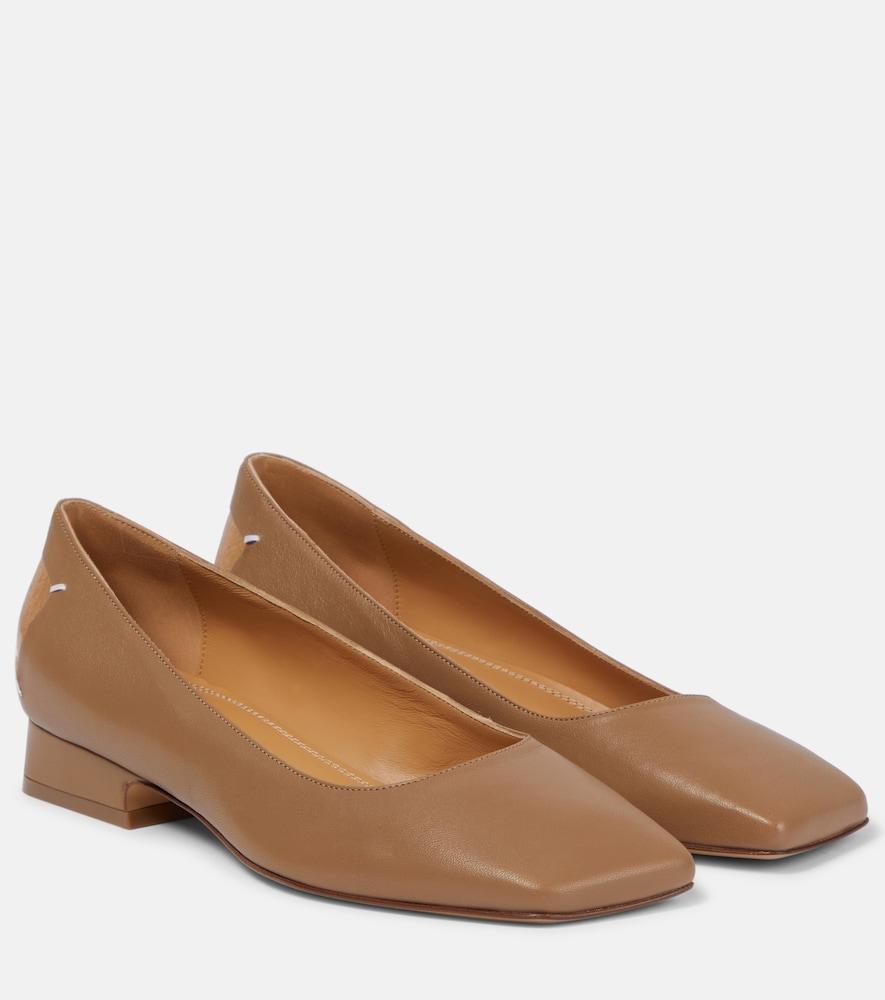 maison margiela four stitches leather pumps