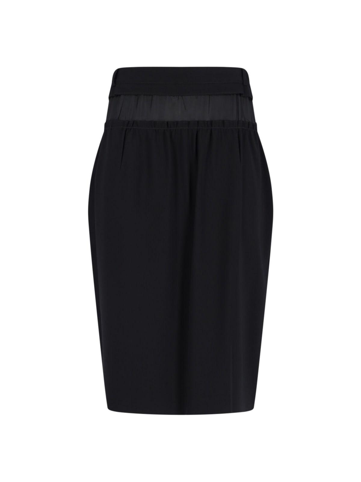 maison margiela four stitches midi skirt