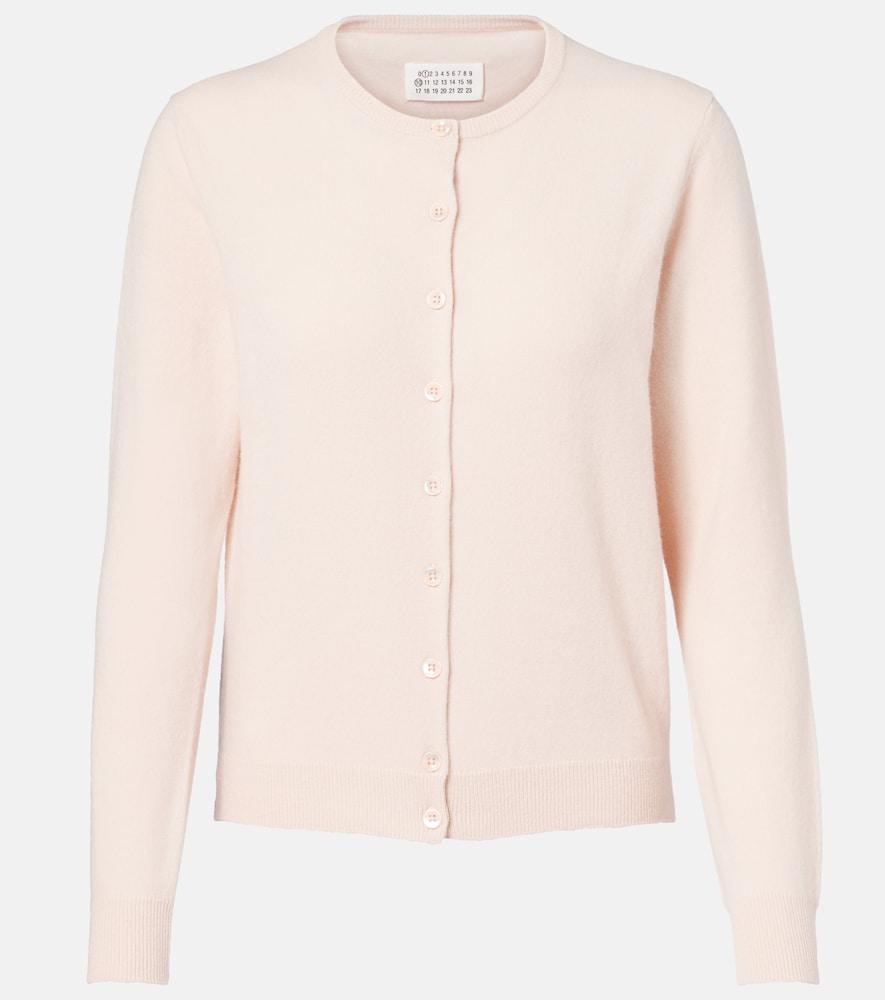 maison margiela four stitches virgin wool cardigan