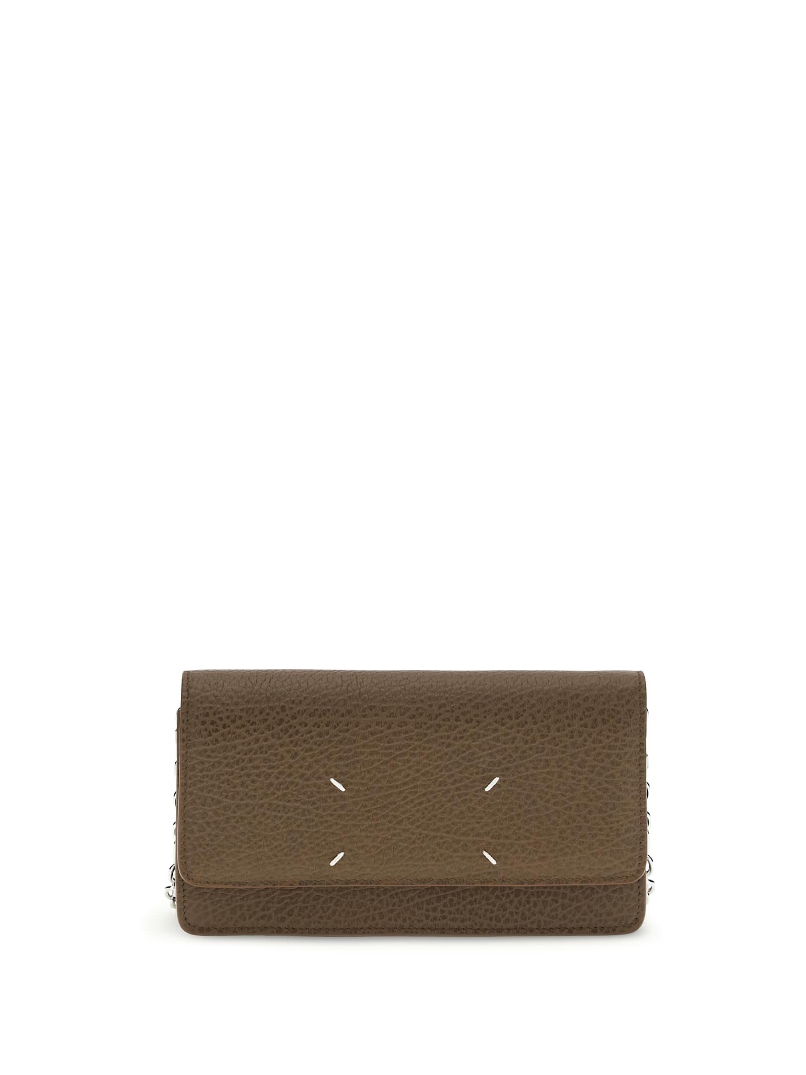 maison margiela grained leather wallet