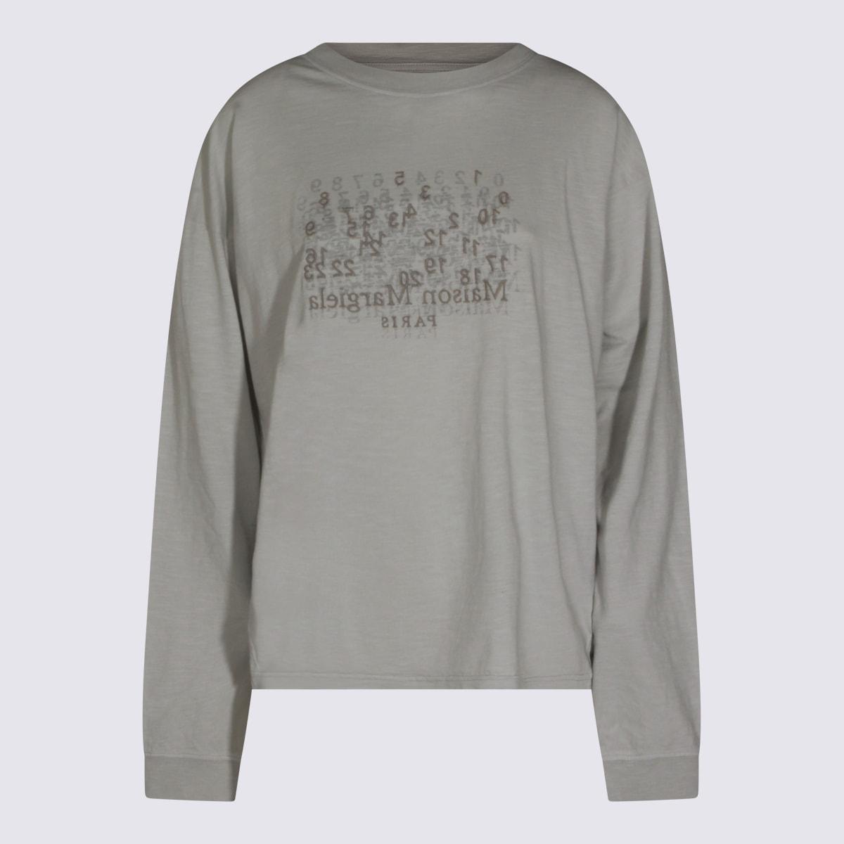 maison margiela grey cotton t-shirt