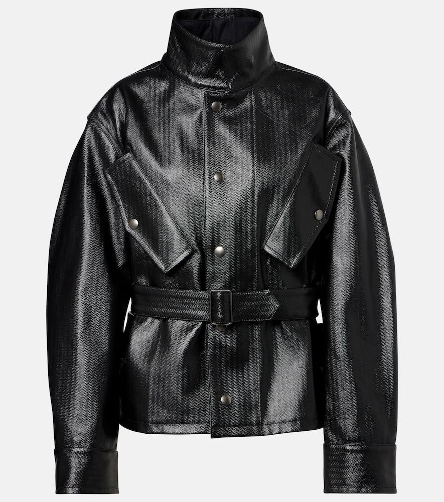 maison margiela herringbone cotton jacket