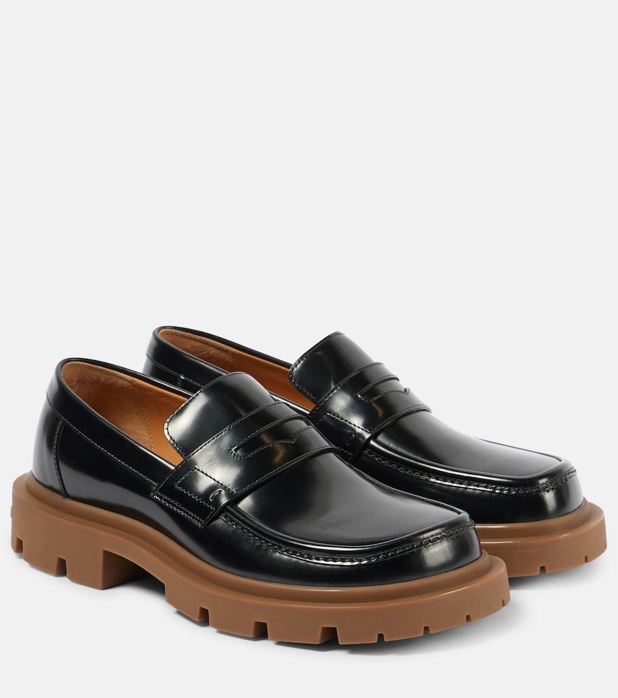 maison margiela ivy leather loafers