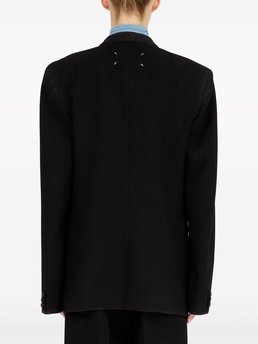 maison margiela jackets black wool - women