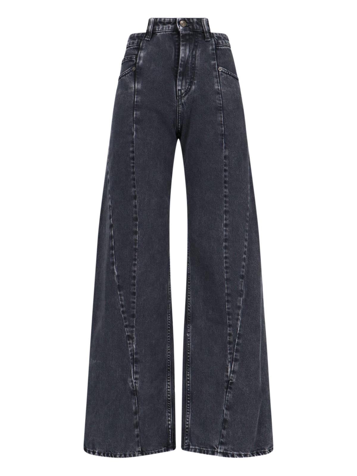 maison margiela jeans black cotton - women