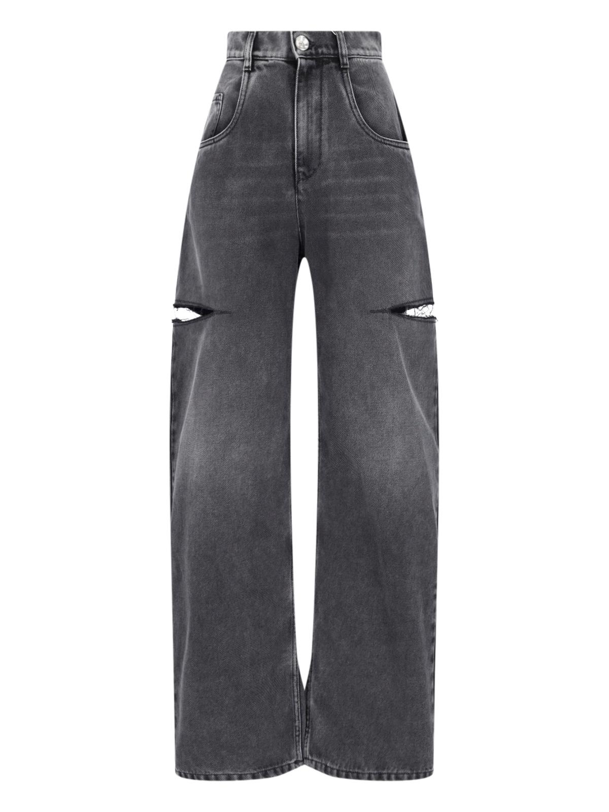 maison margiela jeans black cotton - women