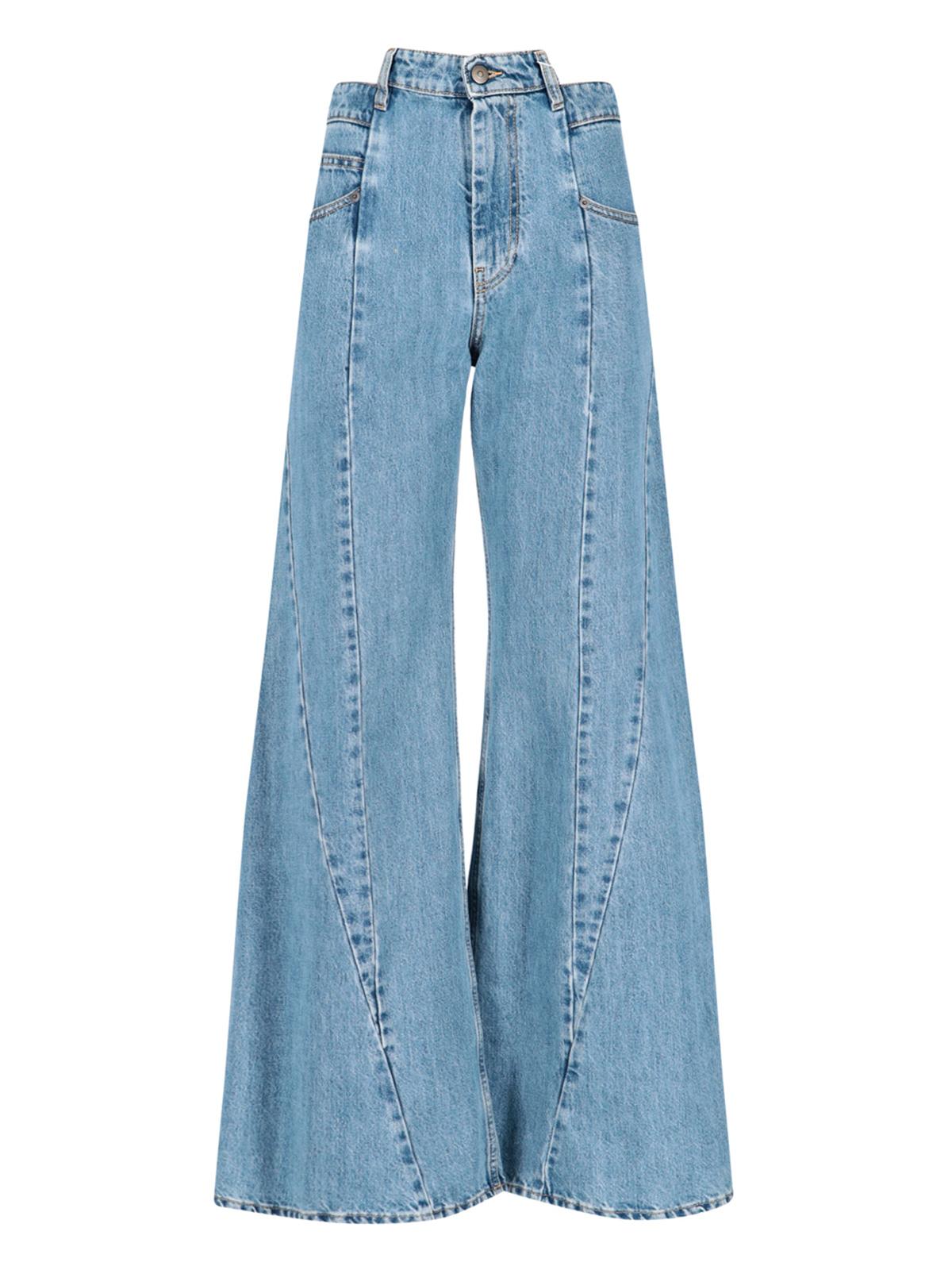 maison margiela jeans blue cotton - women