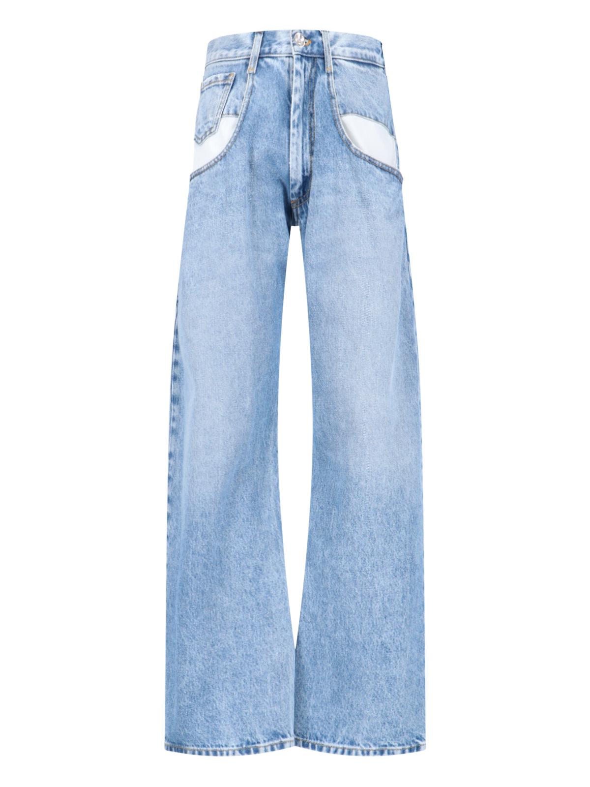 maison margiela jeans blue cotton - women