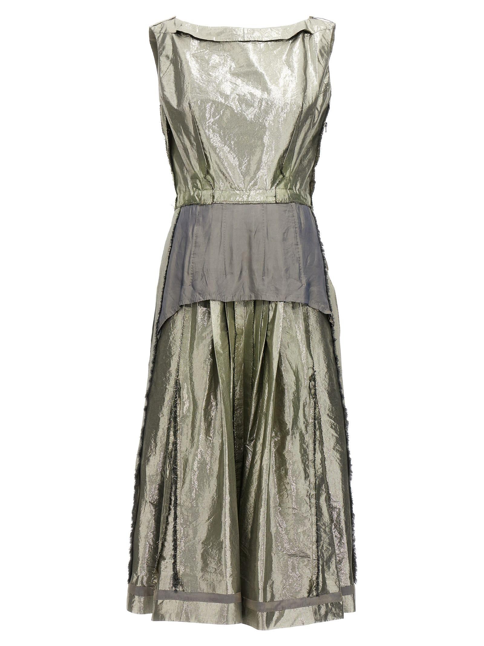 maison margiela laminated dress