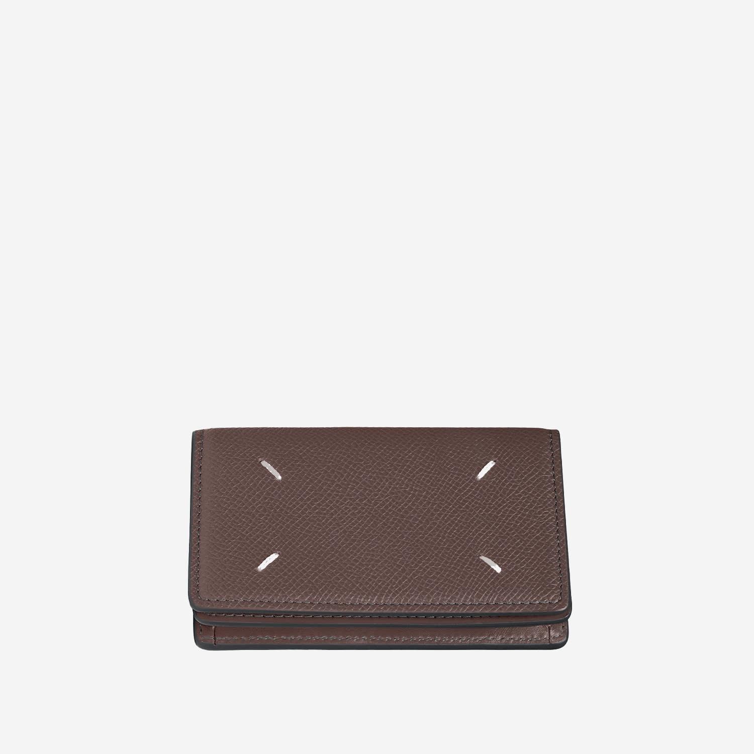 maison margiela leather card holder