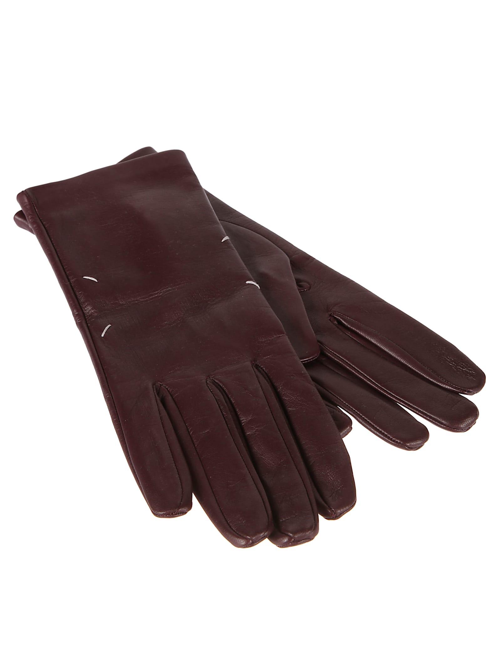 maison margiela leather gloves