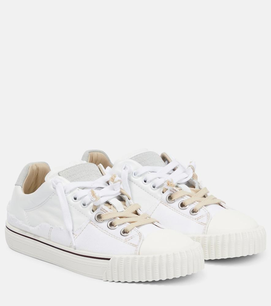 maison margiela leather sneakers