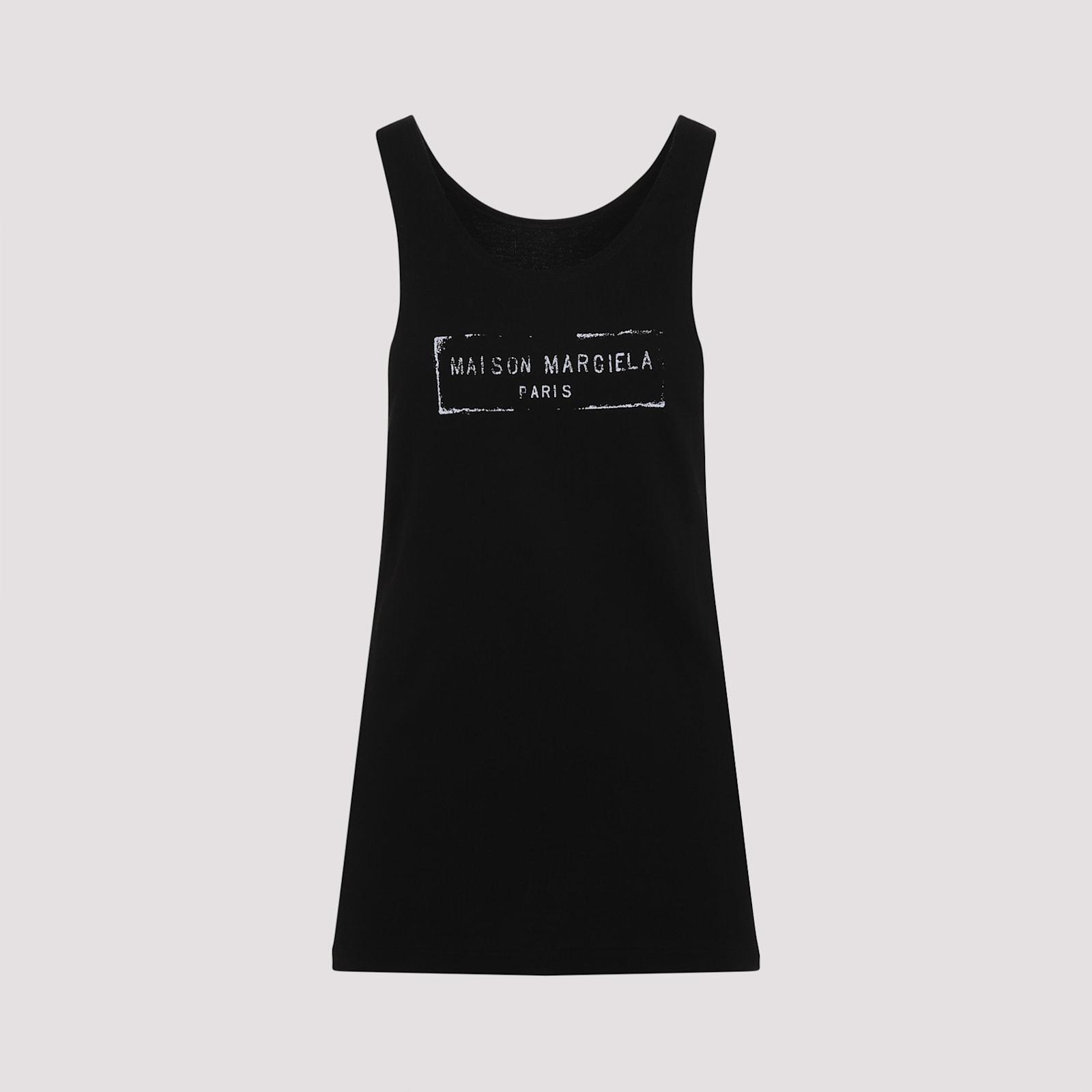 maison margiela logo tank top