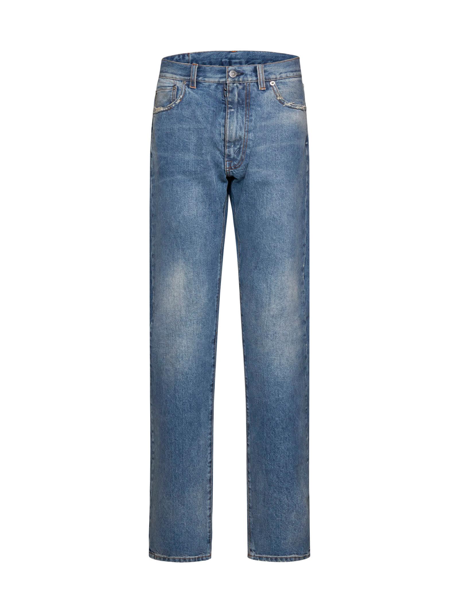maison margiela loose jeans with straight cut