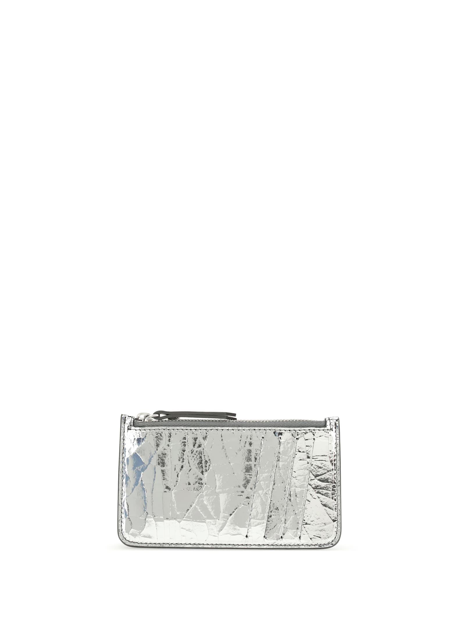 maison margiela metallic card holder