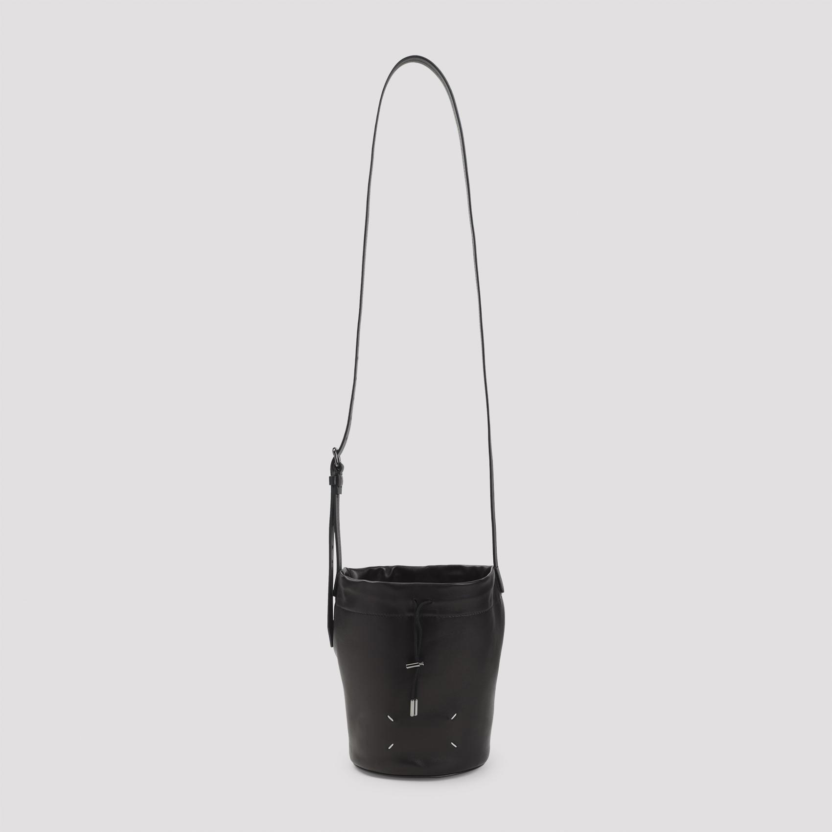 maison margiela pouch belt bag black lamb leather - women