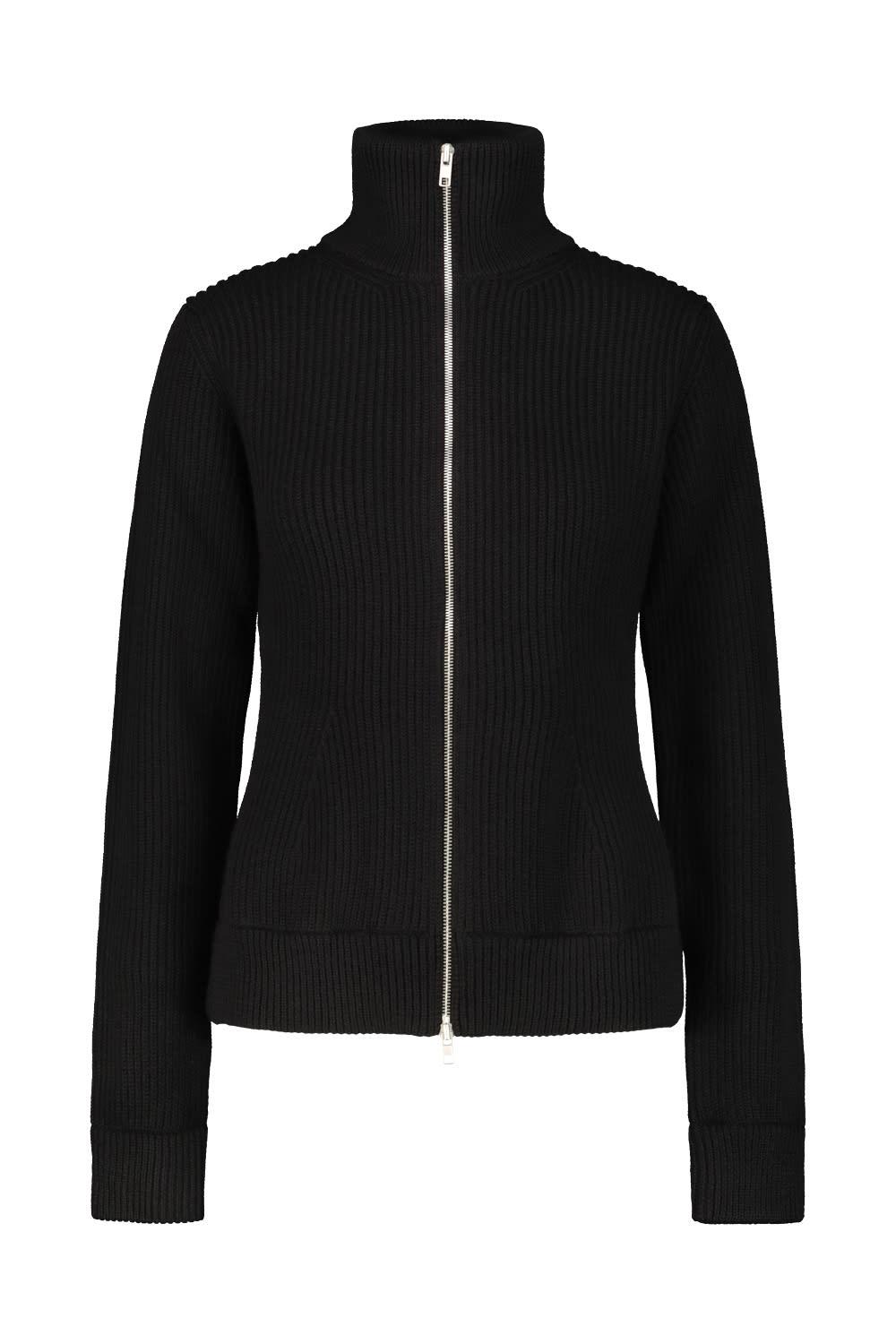maison margiela ribbed wool cardigan