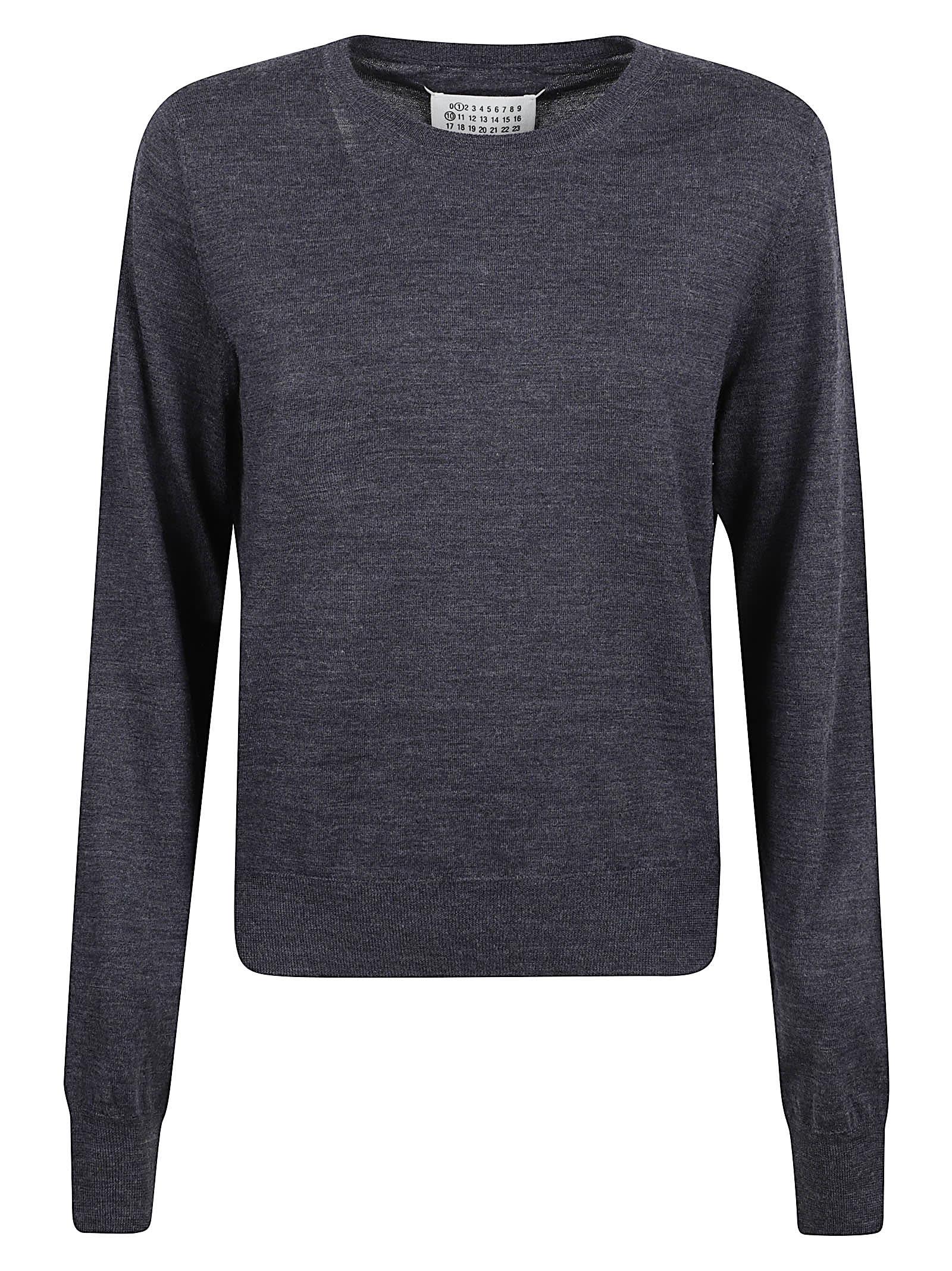 maison margiela round-neck wool sweater