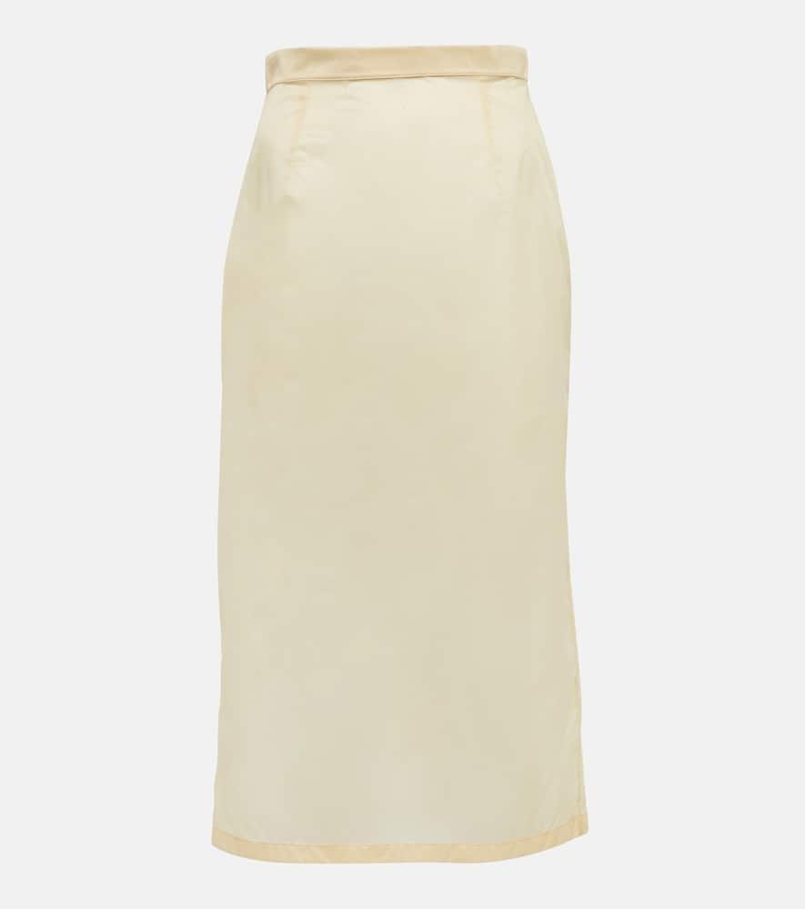 maison margiela sheer pencil skirt
