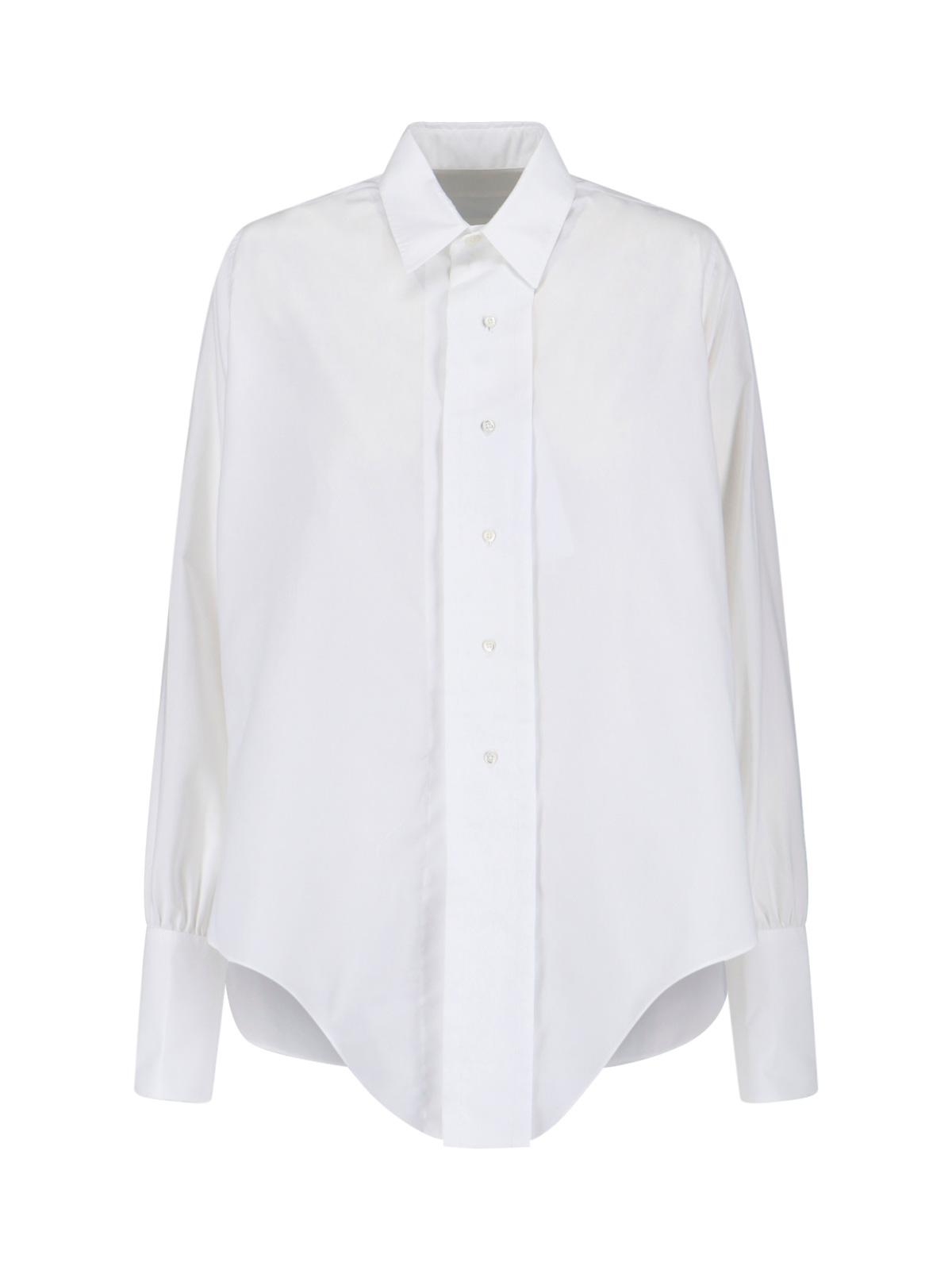 maison margiela shirts white cotton - women