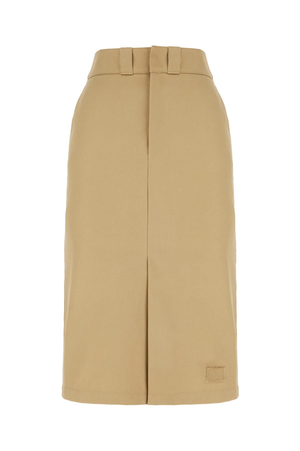 maison margiela skater chino midi skirt