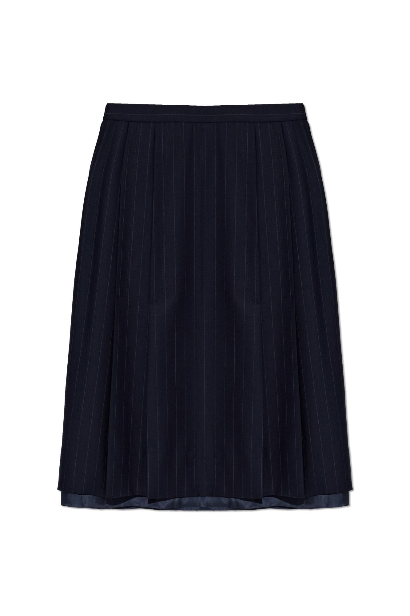 maison margiela skirt with stripe pattern