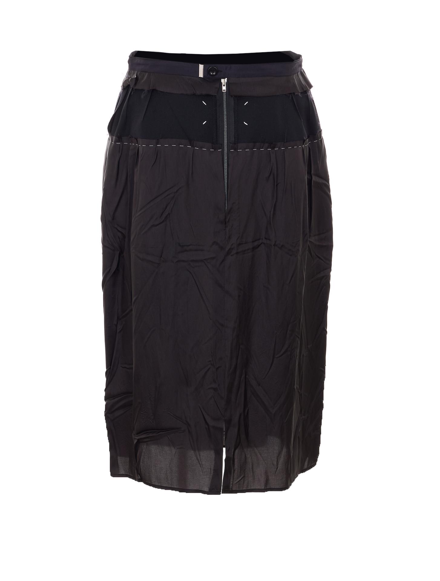 maison margiela skirts black acetate - women