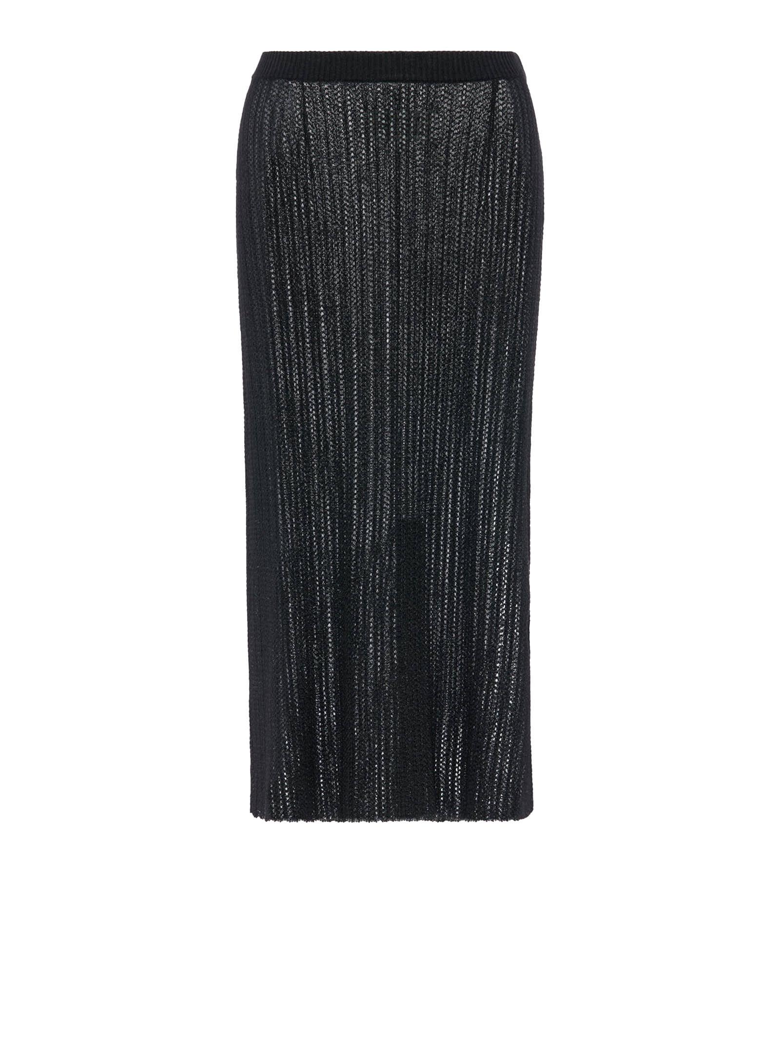 maison margiela skirts black
