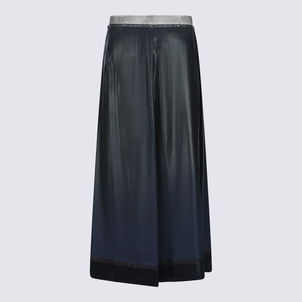 maison margiela skirts red _ac silk - women