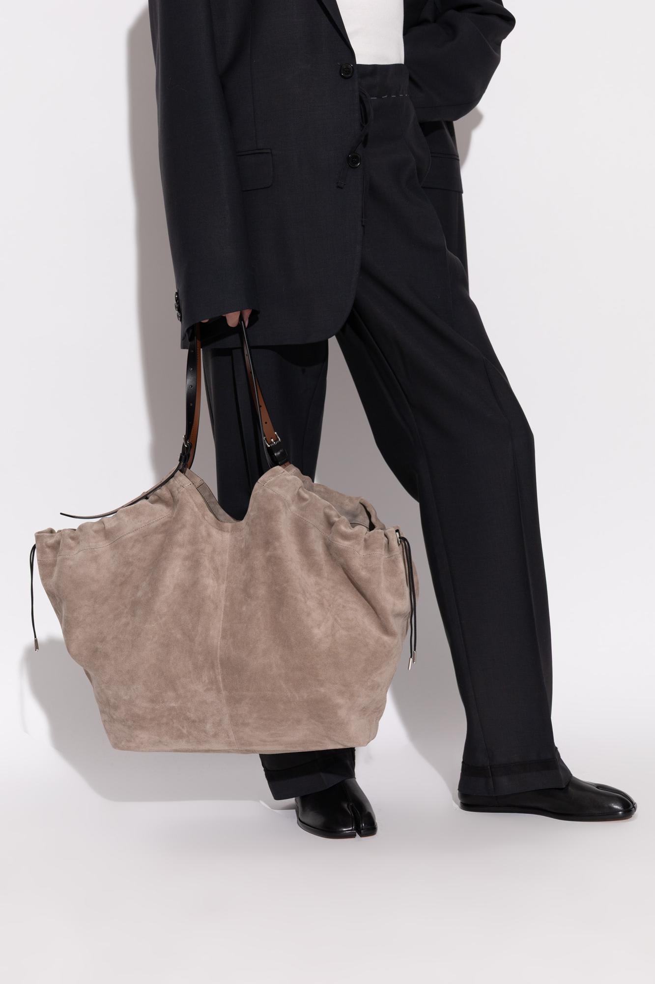 maison margiela suede shopper bag