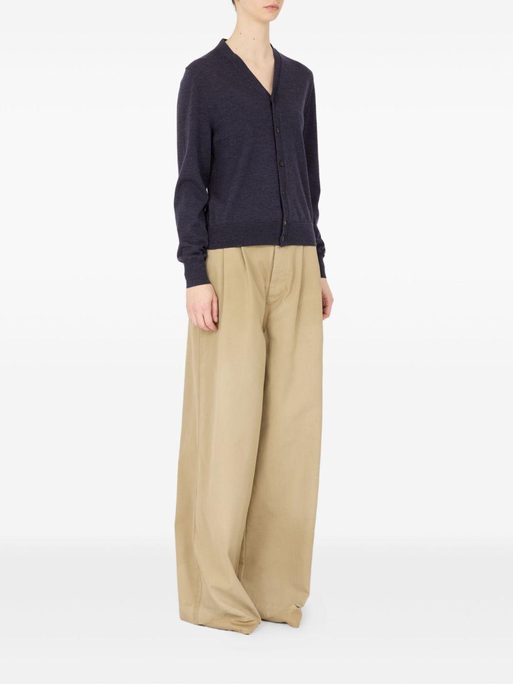 maison margiela sweaters blue wool - women