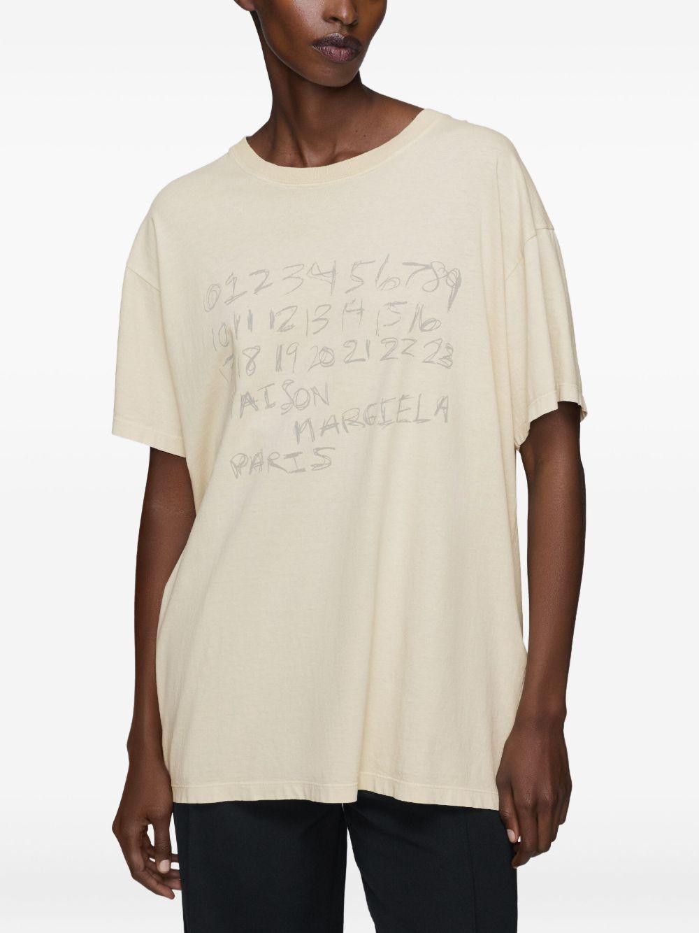 maison margiela t-shirts and polos beige cotton - women