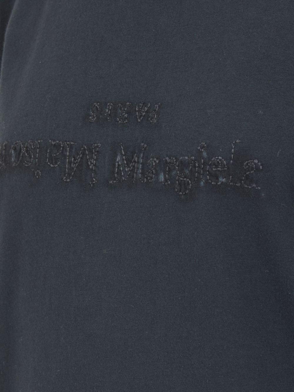 maison margiela t-shirts and polos black cotton - women