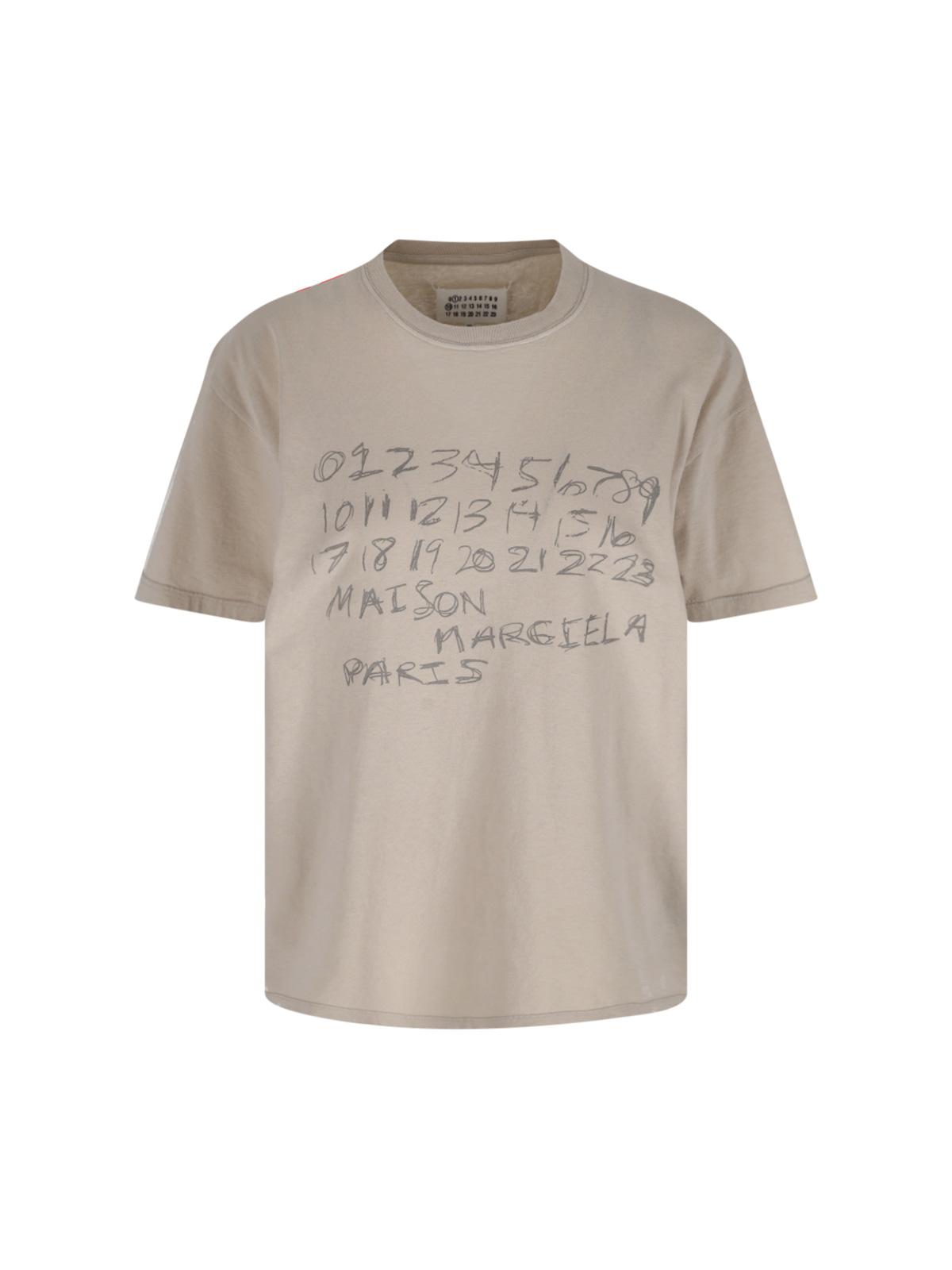 maison margiela t-shirts and polos white cotton - women