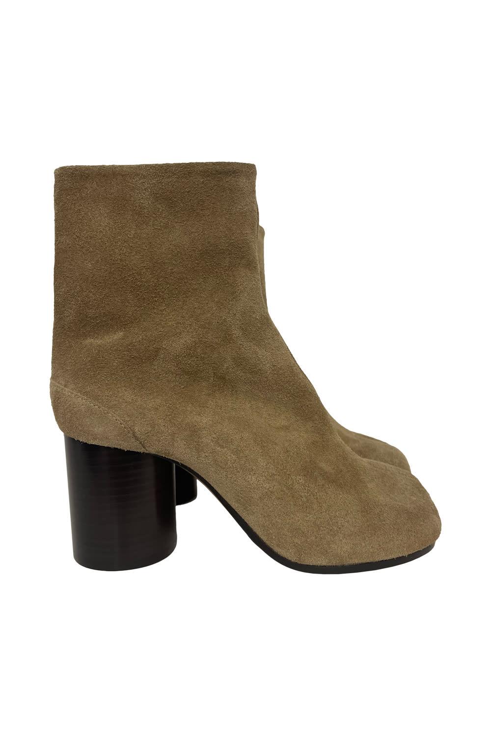 maison margiela tabi boots in suede