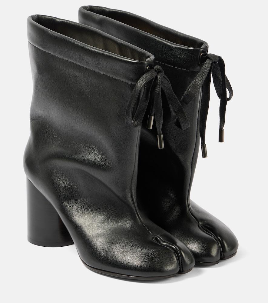 maison margiela tabi drawstring leather ankle boots