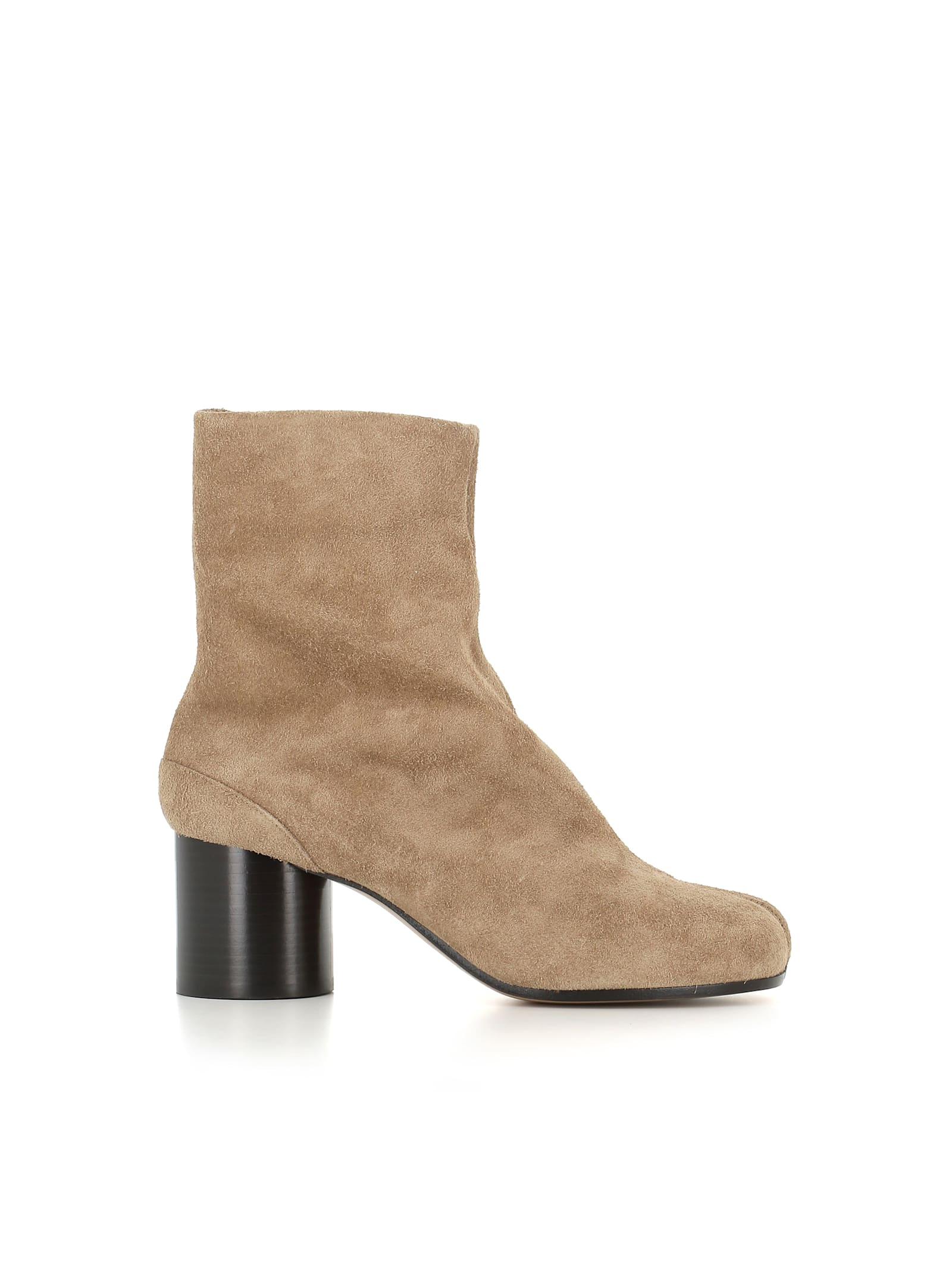 maison margiela tabi suede ankle boots
