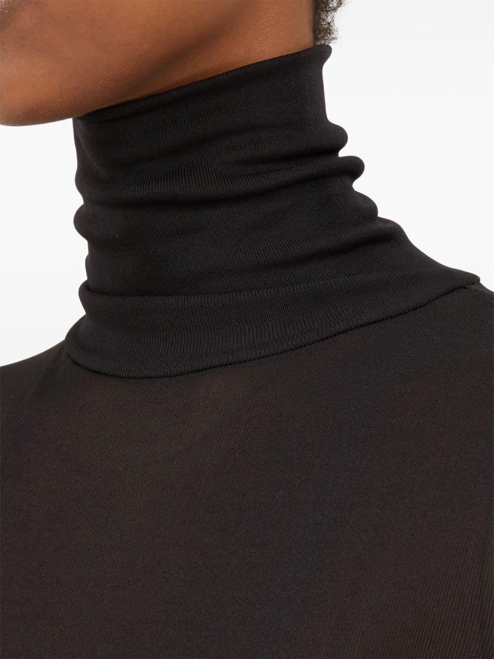 maison margiela top black viscose - women