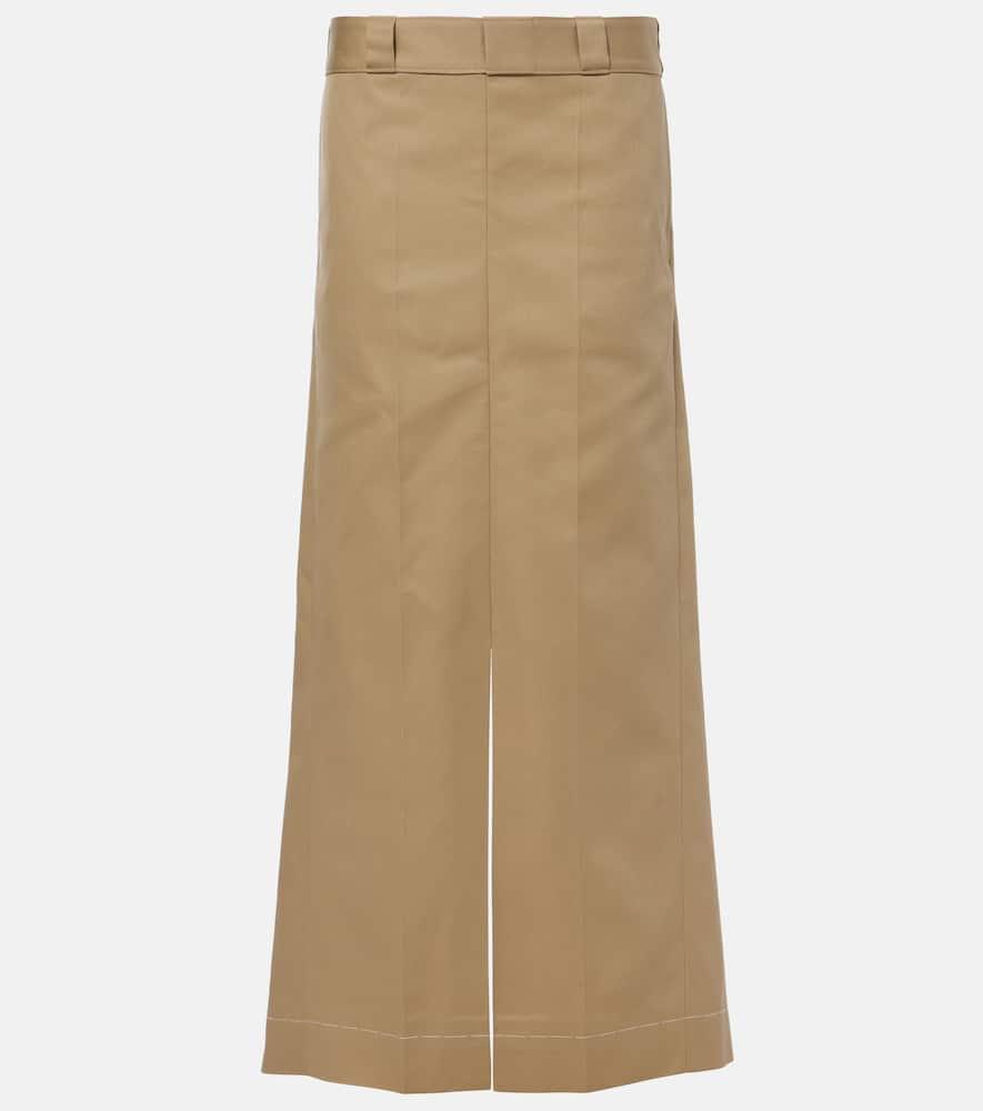 maison margiela trompe l'ail maxi skirt