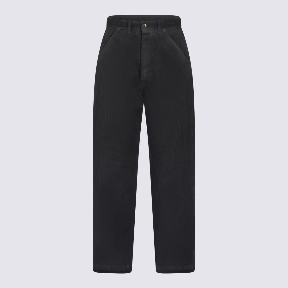 maison margiela trousers stone wash blue _pl co - women